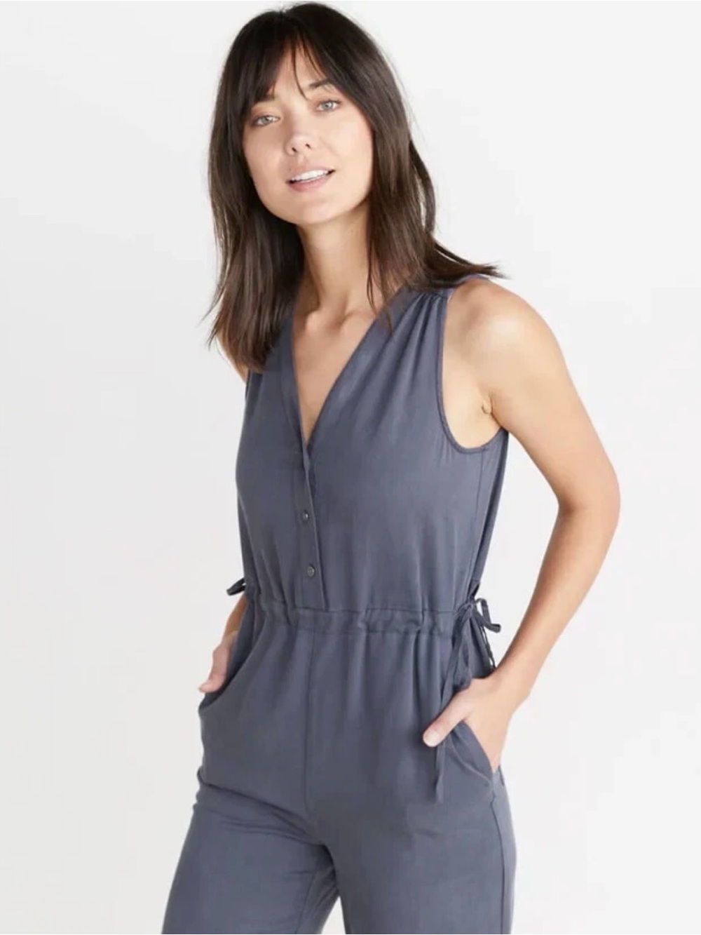 Marine Layer Katy Jumpsuit India Ink Size XS